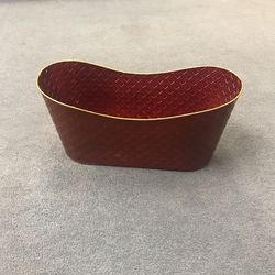 Red Decorative Container (Tin)