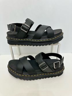 Doc Dr. Martens Voss II Athena Leather Platform sandals womens size 11