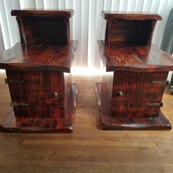 Table End Tables Old Hand Made