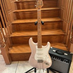 Squier Classic Vibe Stratocaster (Mint) W/ Fender Amp