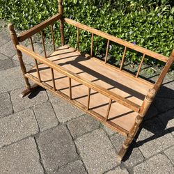 Wood Doll Crib
