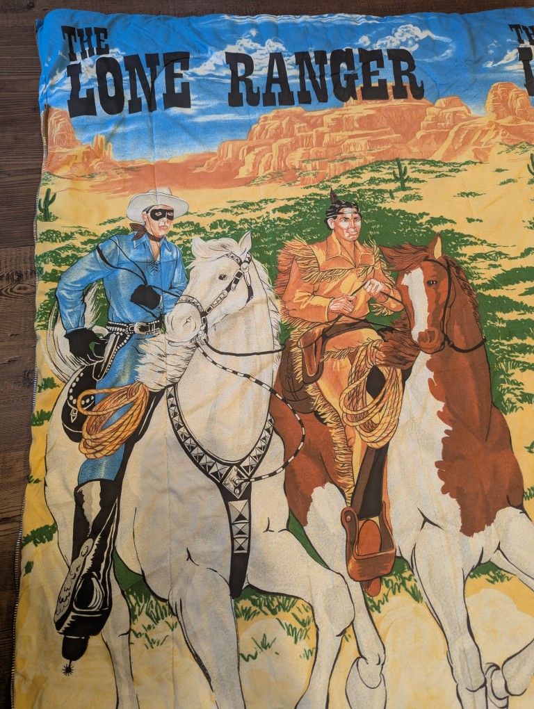 Vintage Lone Ranger Sleeping Bag 1978