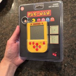 RARE PAC-MAN Game Keyring Mini Arcade Game