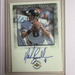UD Authentics Mark Brunell Signed Card