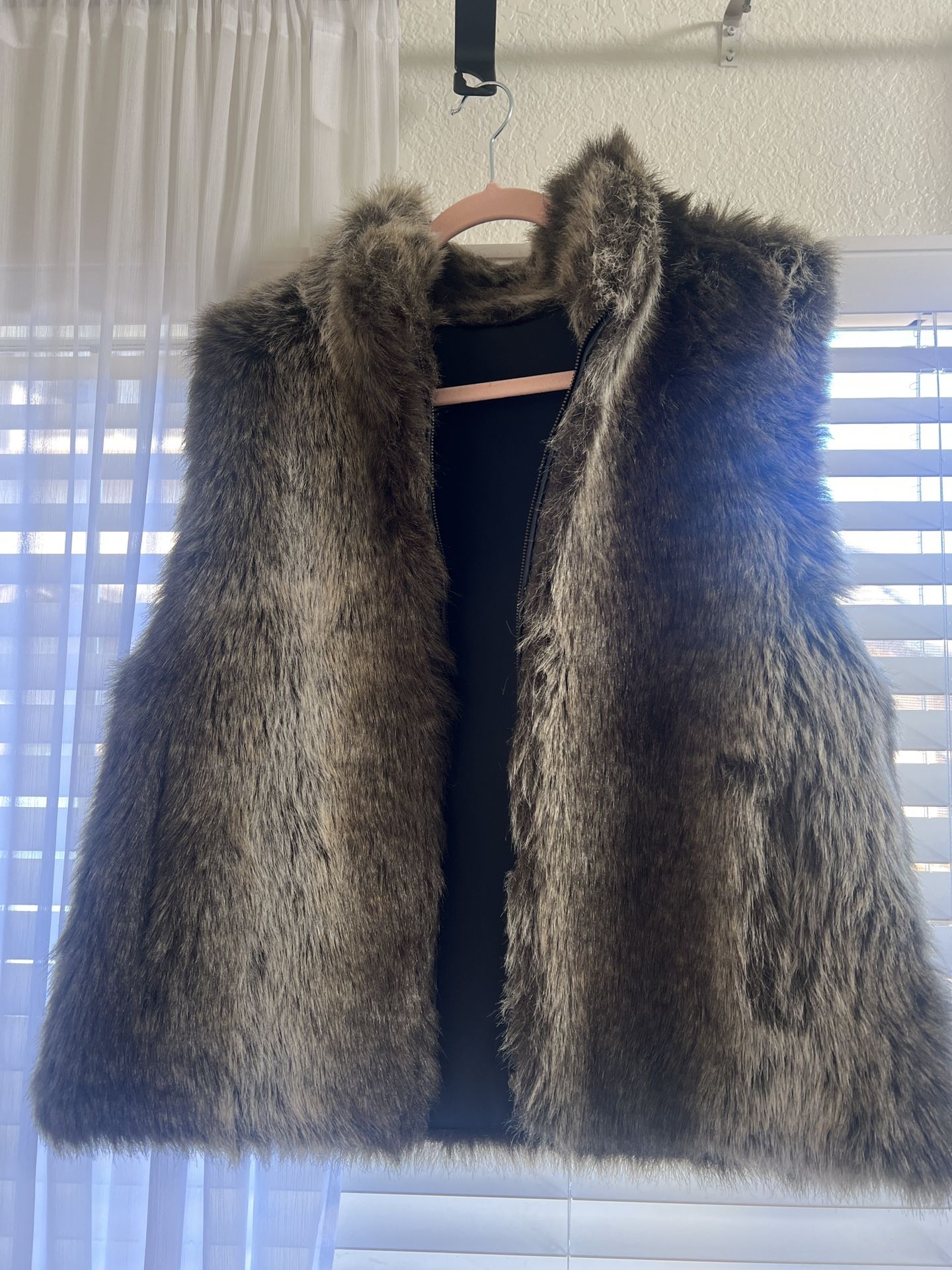 Fur Vest reversible
