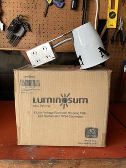 Luminosum Recessed 4” Can Housing - White