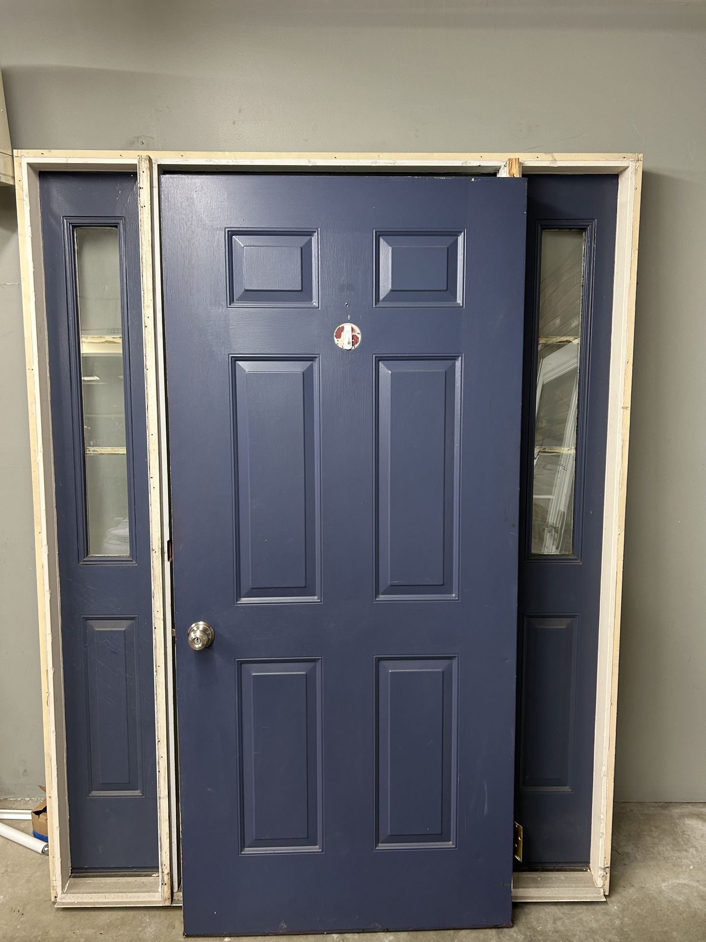 Front Door With Sidelights And Full Frame - Pick Up Only $800 OBO