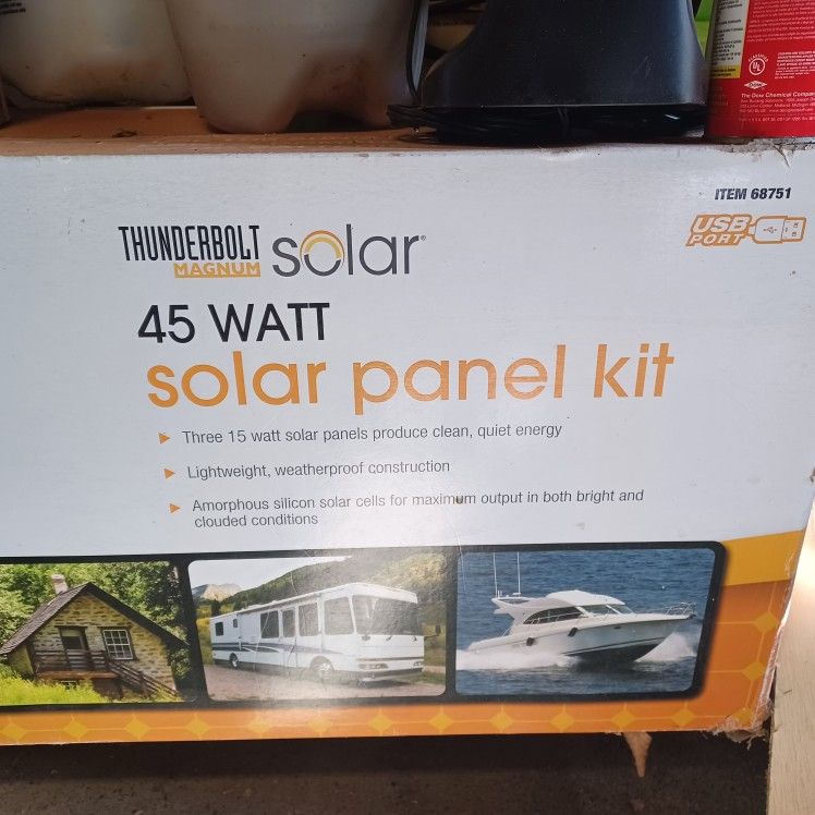 2 Thunderbolt Solar 45 Watt Solar Panels.