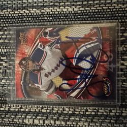 Signed 2008-09 Stephen Valiquette Upper Deck Card