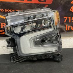 CHEVY SILVERADO 1500 LH HEADLIGHT 2022-2024 (BLACK) OEM