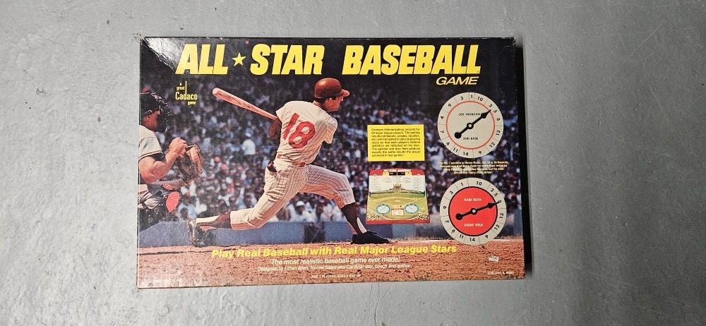 Cadaco All-Star Baseball Board Game 1968 Edition #183 Incomplete