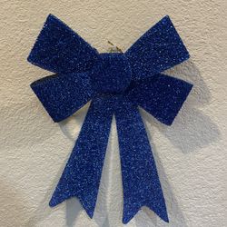 Blue Glittery Bows
