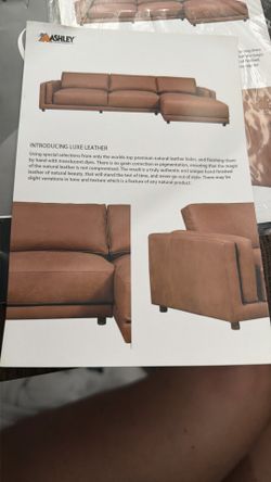 Luxe leather couch