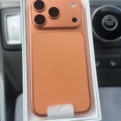 Brand new iPhone 17 Pro 0 cycle untouched, unique, orange color with box and accessories  Only pick up