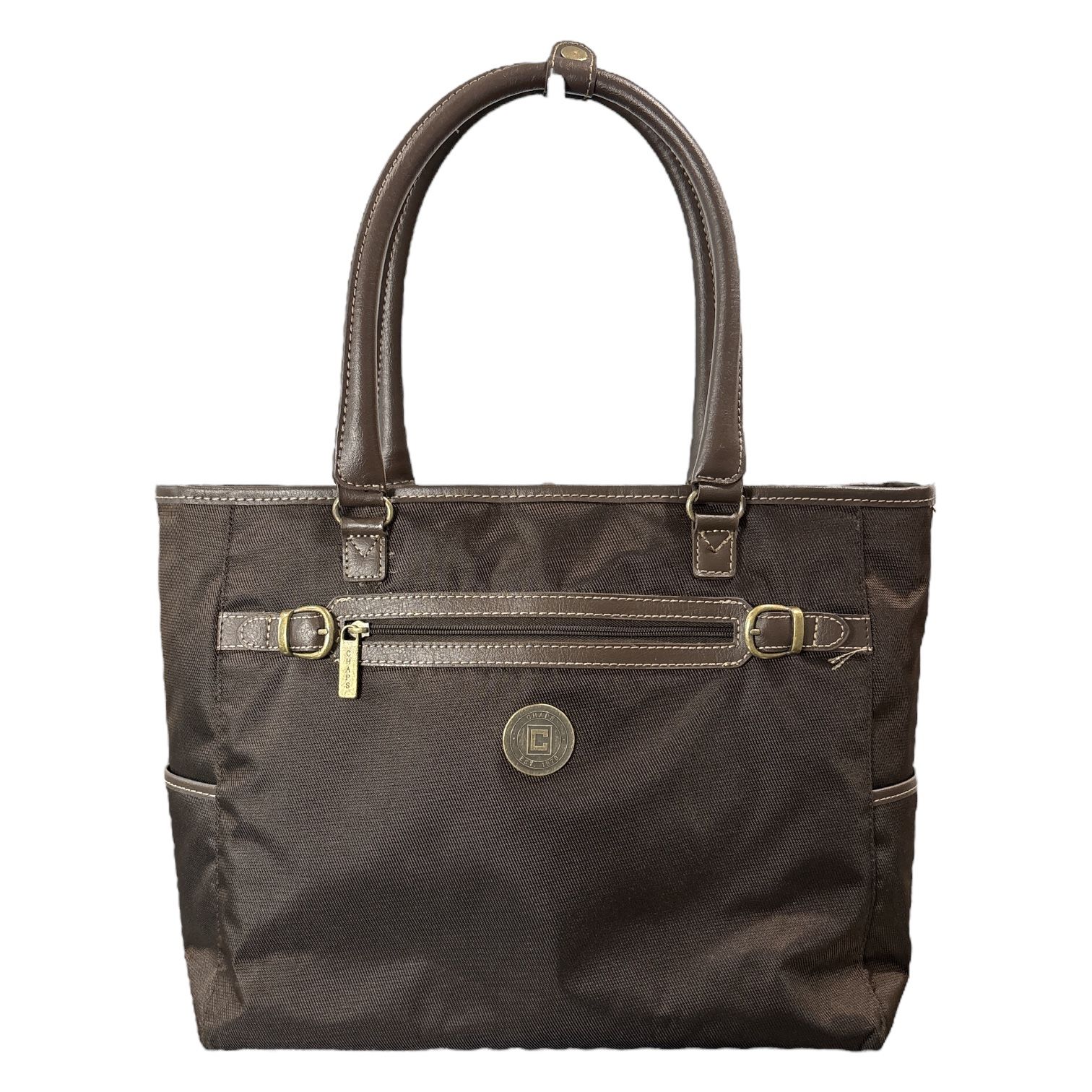 Chaps by Ralph Lauren Purse Tote Laptop-Bag Brown Corpcore Travel Office