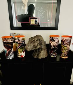 Jurassic Park “Rebirth” Popcorn Bucket & All 4 Cups