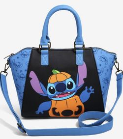 (NWT) Loungefly Disney Lilo & Stitch Pumpkin Costume Satchel Bag