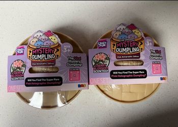 Pink holographic dumpling
