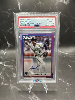 2025 Topps Brooks Lee RC Autograph PSA 9