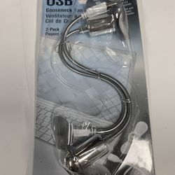Comfort Zone Flexible USB Laptop Desktop Fan 2 Pack