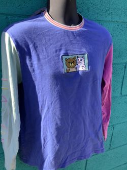 RIPNDIP X Teddy Fresh Collab Crewneck Size Medium RARE OOP Front, Back, Sleeve Full Print