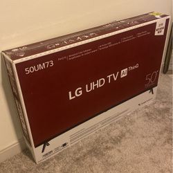 50” 4K LG UHD TV AI thinQ $100