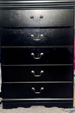 All Black Dresser
