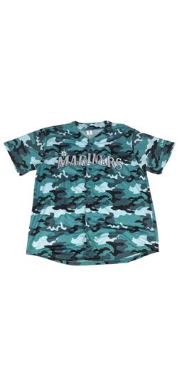 MLB Seattle Mariners 4/12/25 SGA Camo Jersey Men’s Size XL Armed Forces Boeing