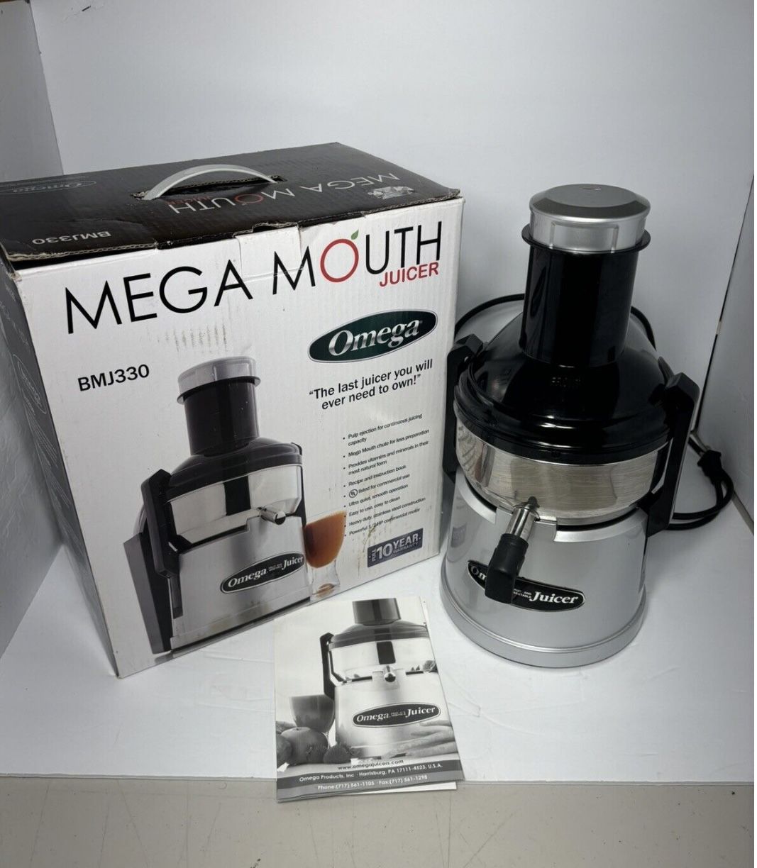 Omega Mega Mouth Juicer for Sale in Houston TX OfferUp