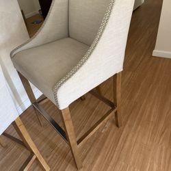 et of 3 Upholstered Bar Stools – $63 Total