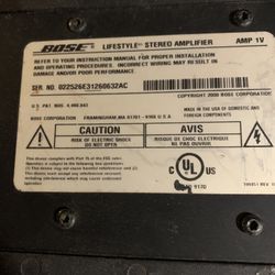 Bose Lifestyle Stereo Amplifier 