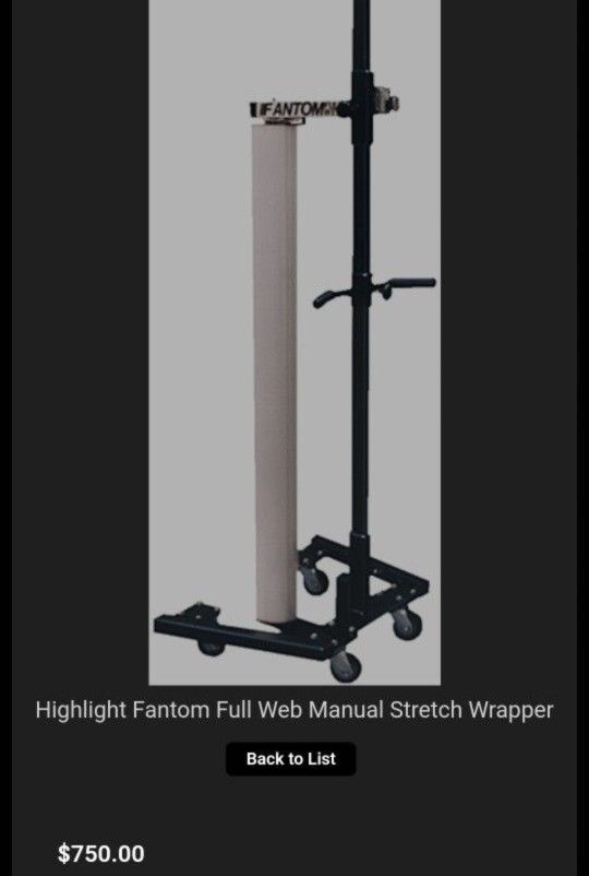 Portable Pallet Stretch Wrap Machine Dispenser