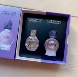 Viktor&Rolf Mini Good Fortune & Flowerbomb Perfume Set - New In Box