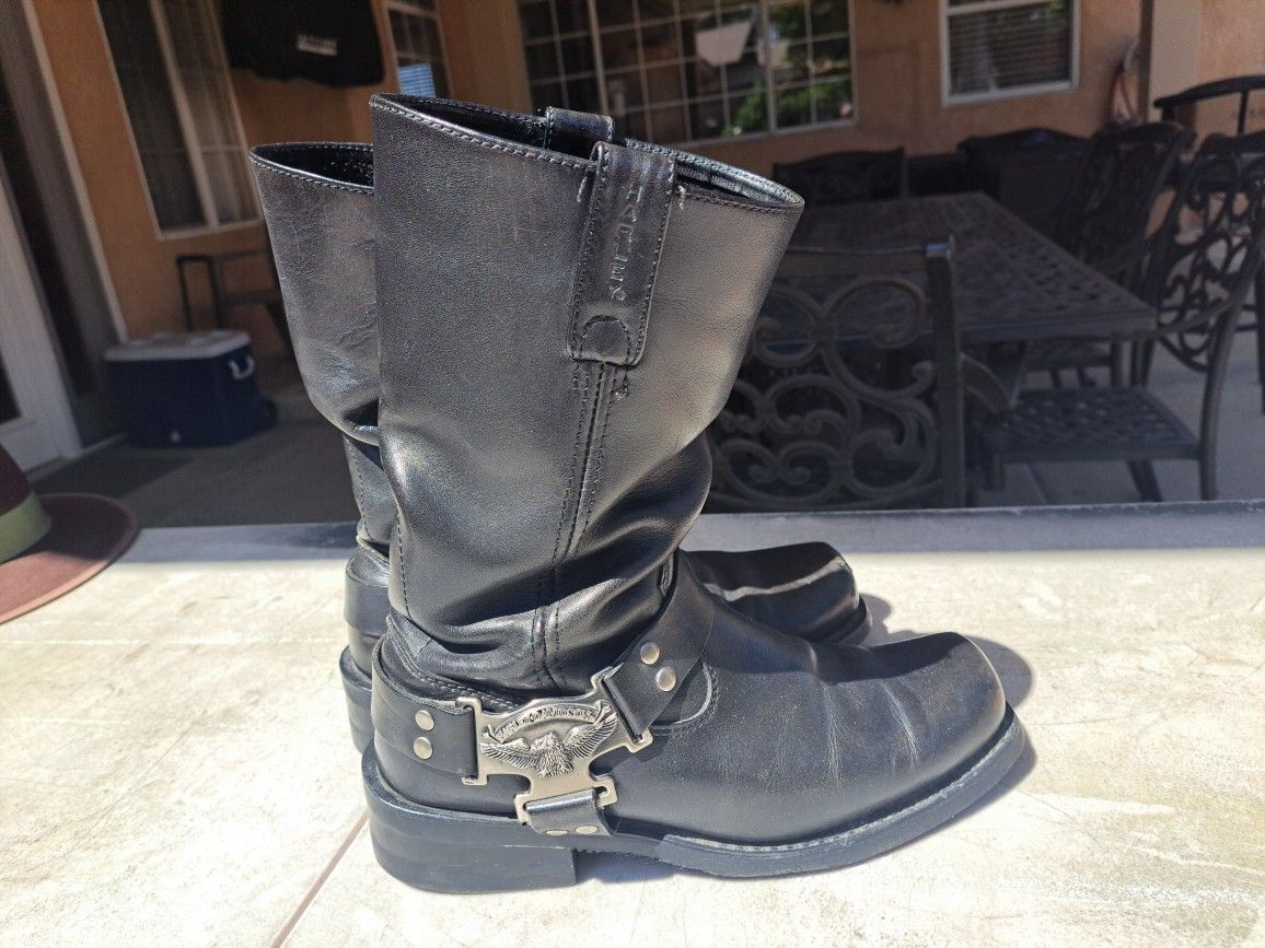 Work Boots Harley Davidson 9 1/2  & Accessories