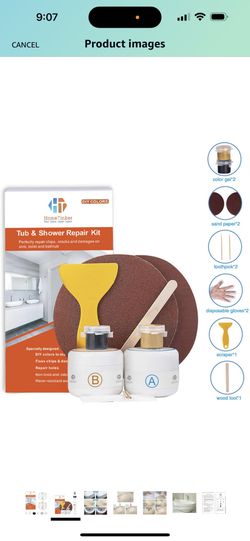 Tub, Tile and Shower Repair Kit Fiberglass Repair Kit, Porcelain