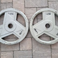 Weight Olympic Grip Plates 2x45s 