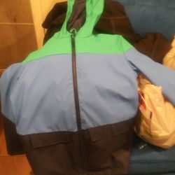Rain Jacket Boy Large New No Tags