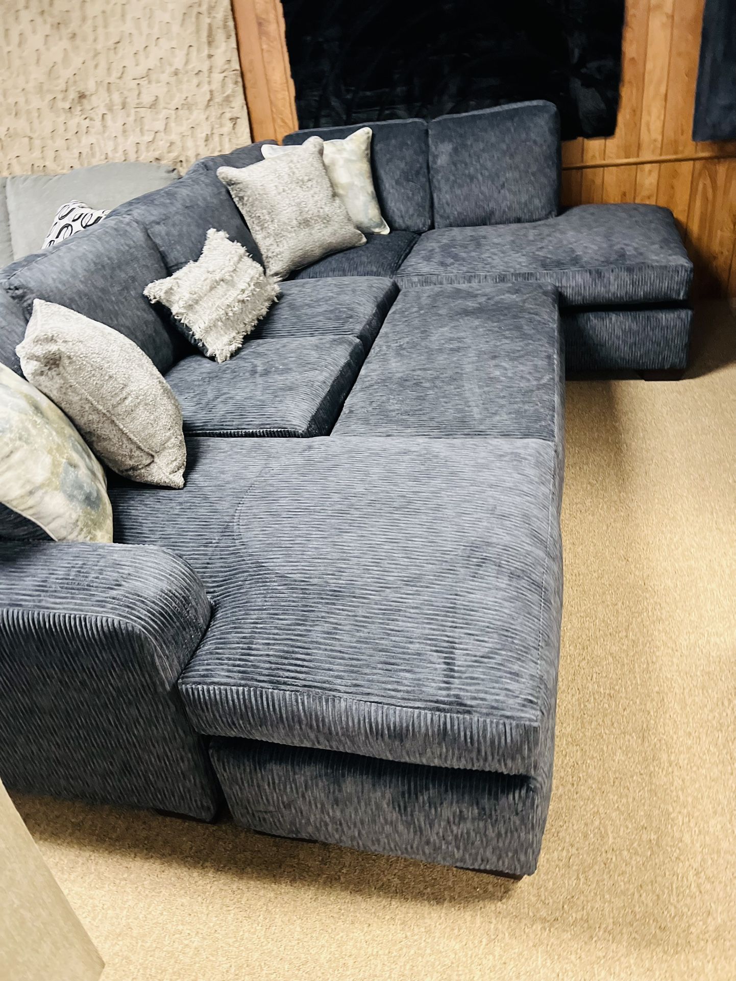 Double Chaise Brand New Sectional!
