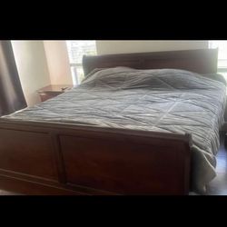 King Size Bed Frame And King Box Spring 