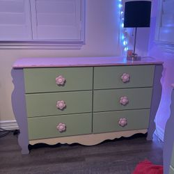 girls pink dresser