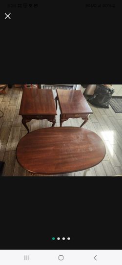 3 piece solid wood set