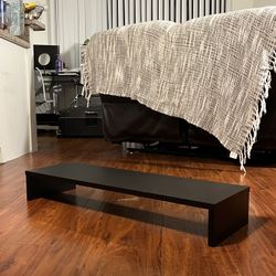 Short Black Wooden Shelves 