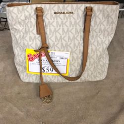 96091 Michael Kors 38h6gogt2b Authentic Jet Set Cream Handbag W/ Matching Wallet 553533