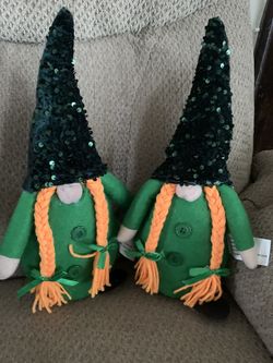 St Pattys Day Gnome $10  For Both Carlstadt Location 
