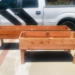 Beautiful privacy wall Frame Planter Box Garden Bed Outdoor Design cedar redwood AC pool equipment cover