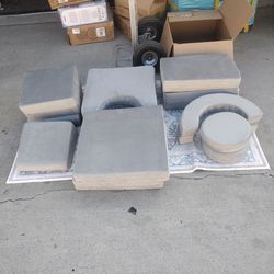 smilesun 12 PCS Foam Climbing Blocks for Toddlers with Ball Pit, Safe Soft Play Gym Set，Baby Kids' Indoor Playground Foam Blocks for Crawling,