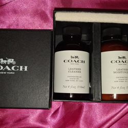 New Coach Leather Care Set – Cleaner & Moisturizer (4oz Bottles)