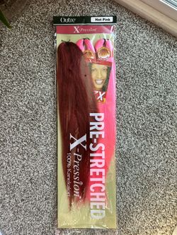 Pink And Red Braiding Hair