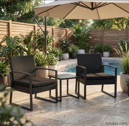 Outdoor 3 Piece Conversation Set