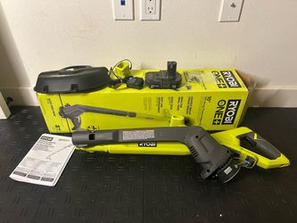 RYOBI ONE+ 18V 10 in. Cordless Battery String Trimmer/Edger with 2.0 Ah Battery and Charger